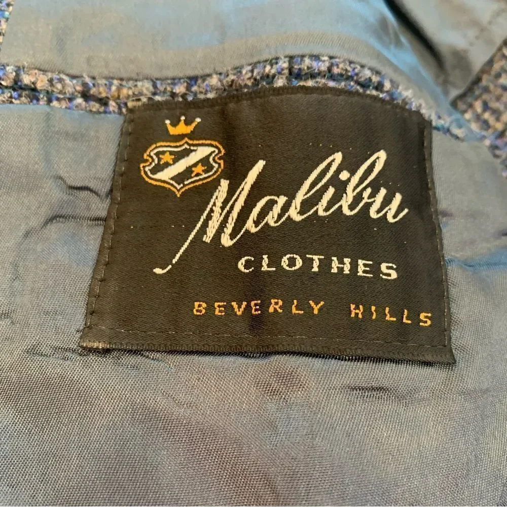 Malibu Clothes Beverly Hills Vintage Sports Coat Size 44R
